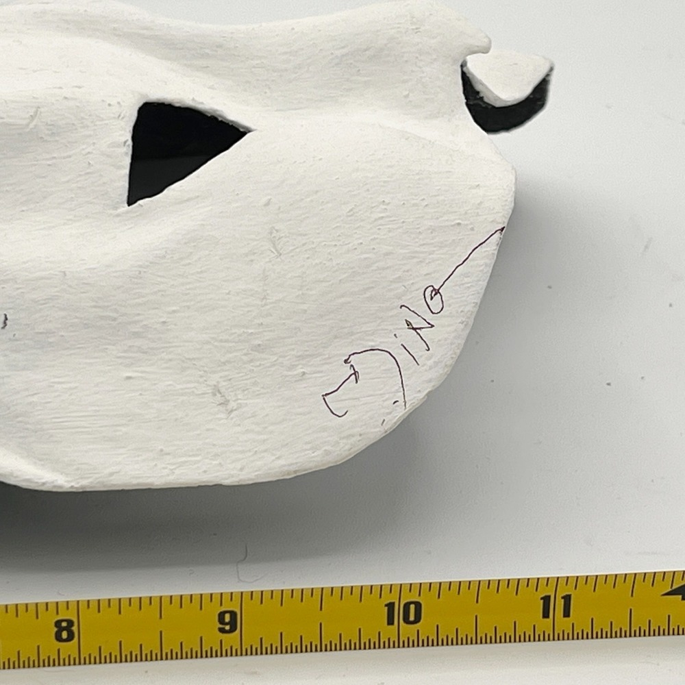 Artisan Crafted Papier-mâché Mask Halloween Mardi Gras Wall Decor Theater - Picture 9 of 12